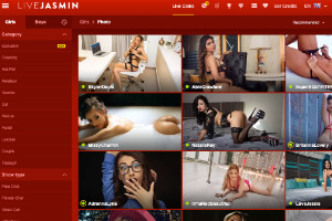 Live Jasmin cam model site screenshot 1